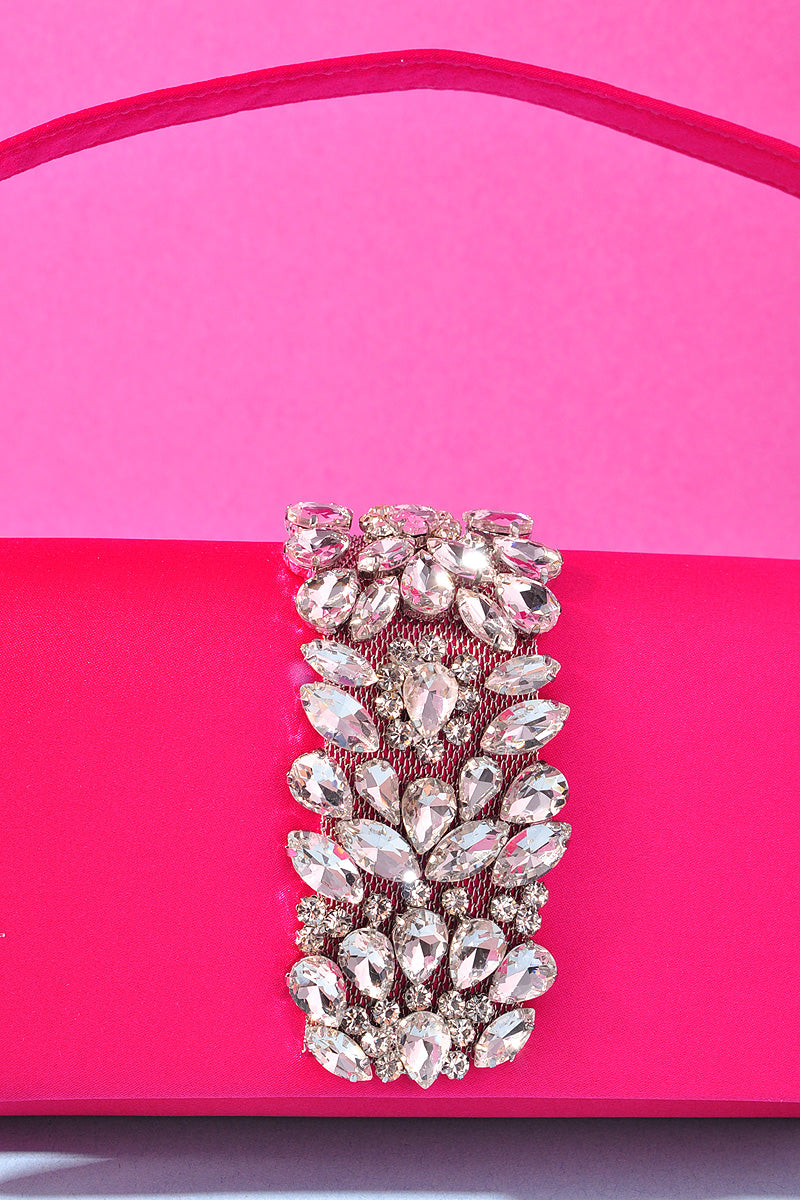SMOOTH CRYSTAL STONE DESIGN CROSSBODY BAG