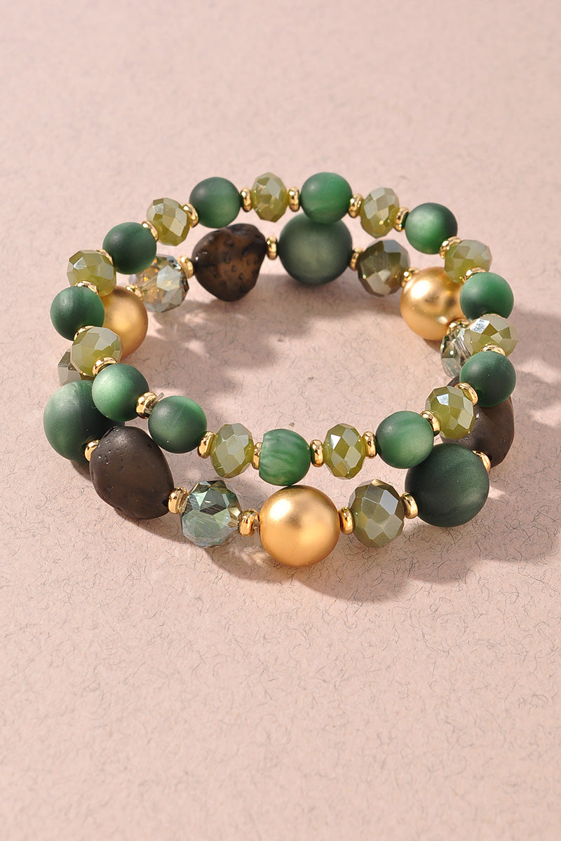 MIXED BEAD BRACELET SET