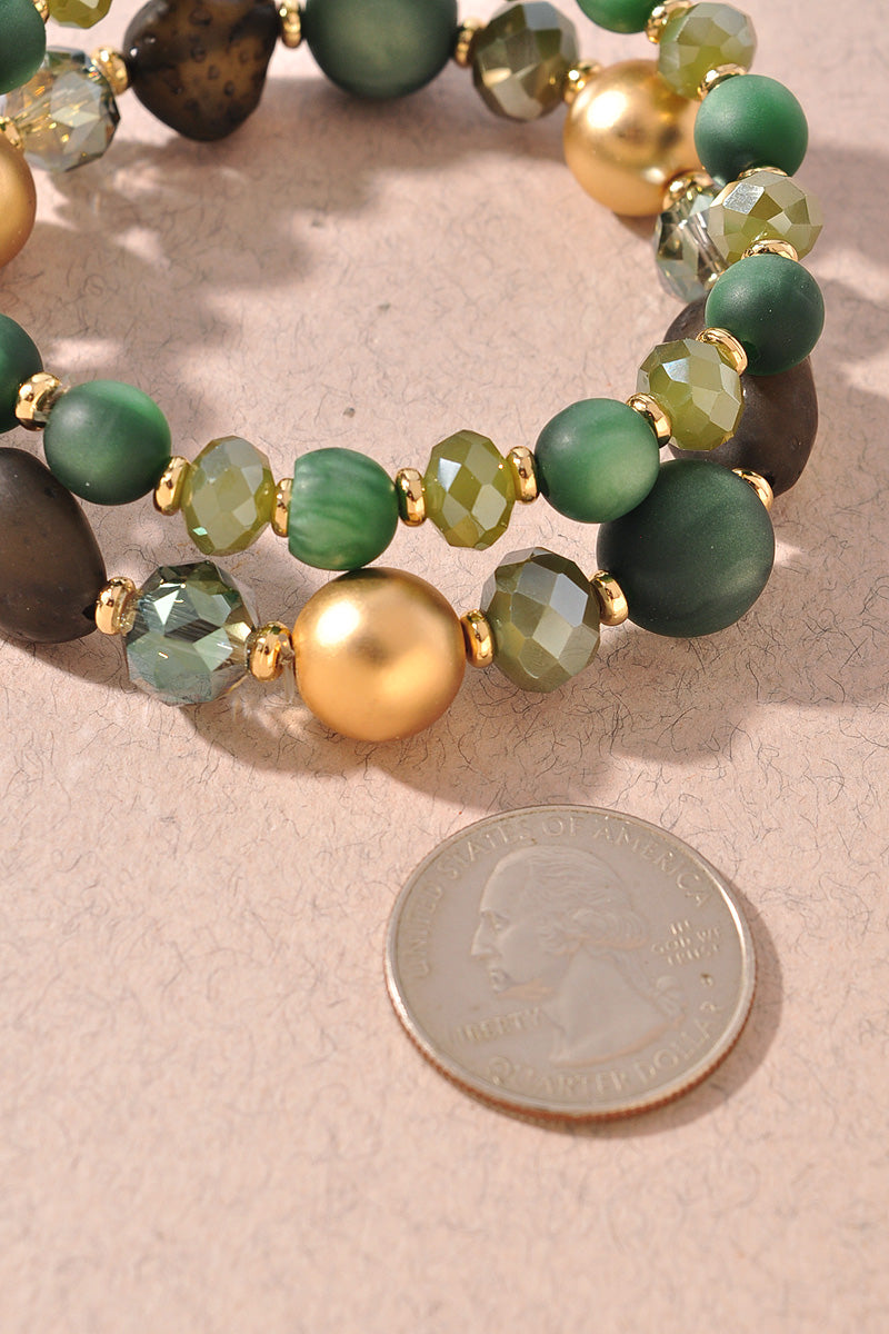 MIXED BEAD BRACELET SET