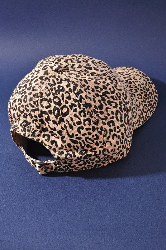 Leopard Print Baseball Cap