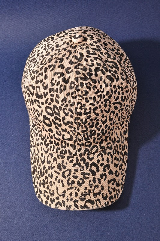 Leopard Print Baseball Cap