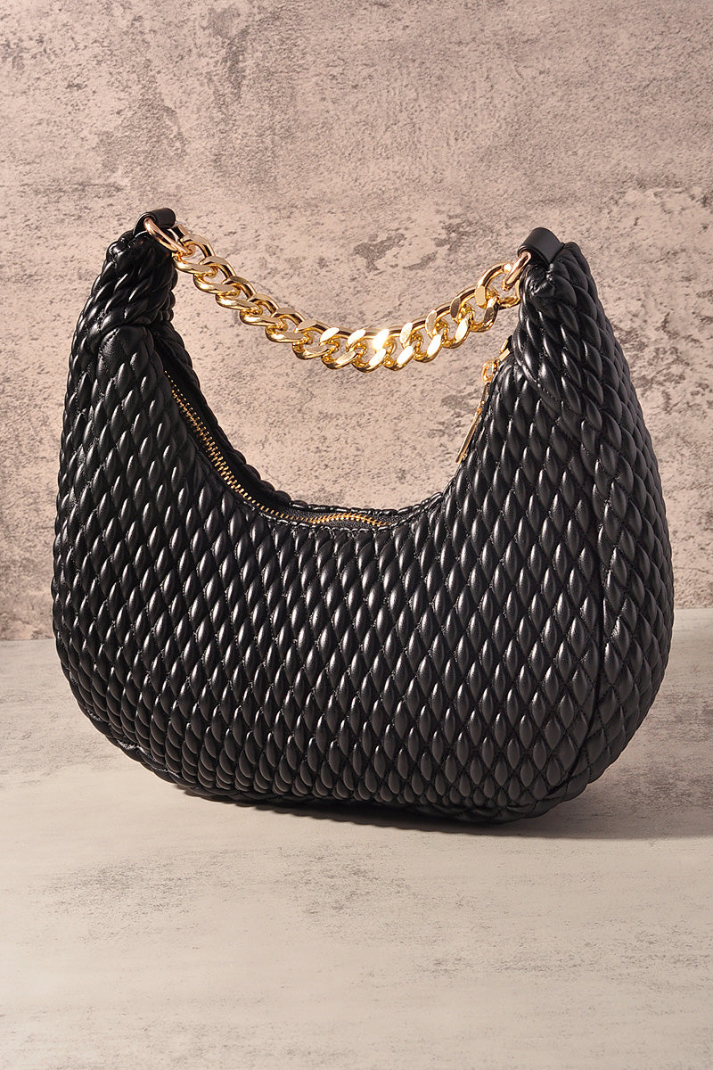 FASHION ZIPPER JADE CROSSBODY BAG