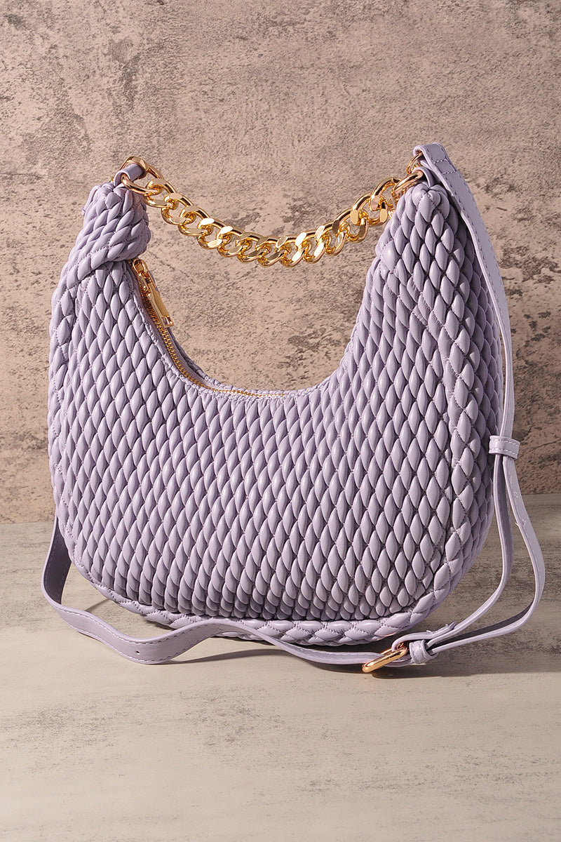 FASHION ZIPPER JADE CROSSBODY BAG