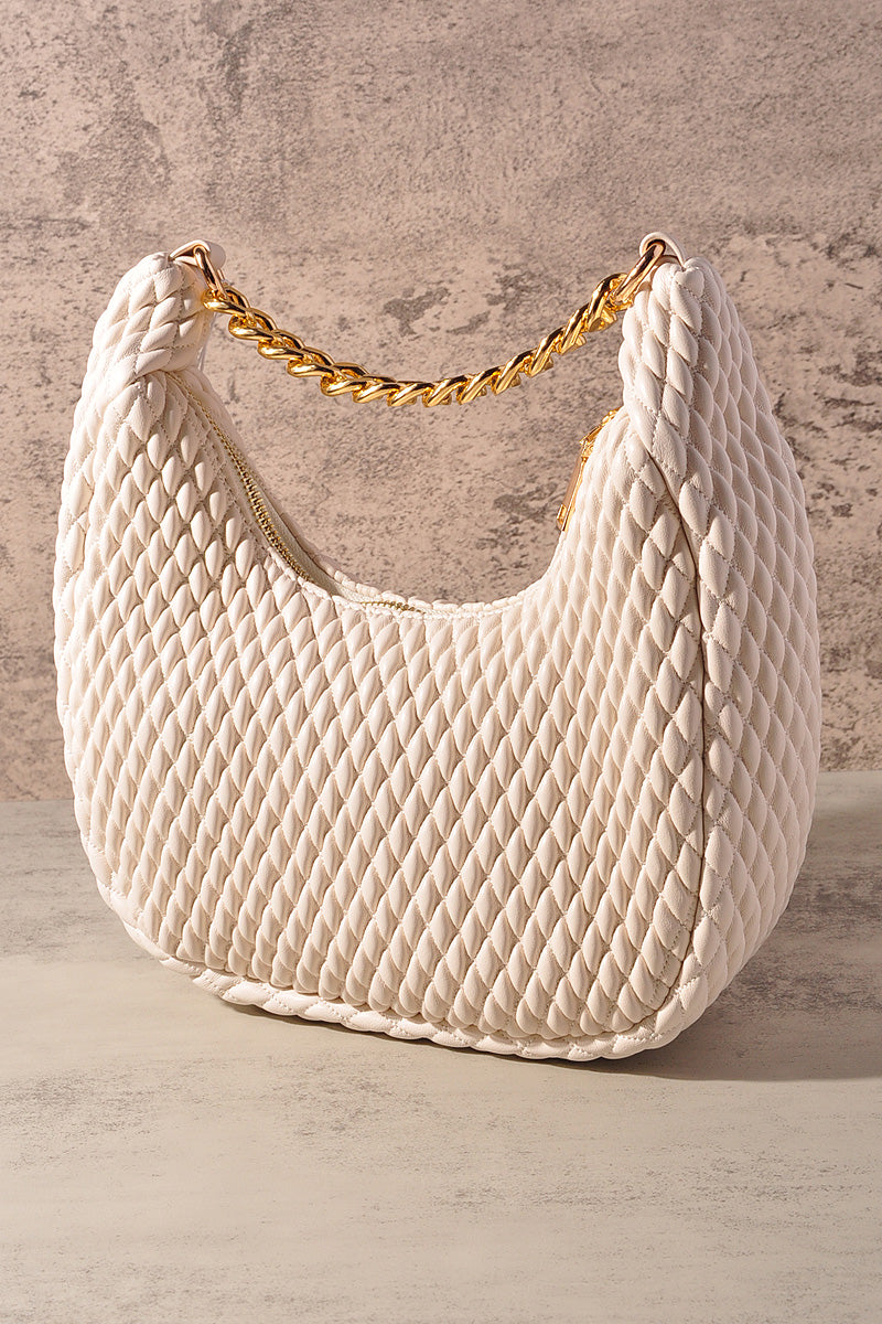 FASHION ZIPPER JADE CROSSBODY BAG