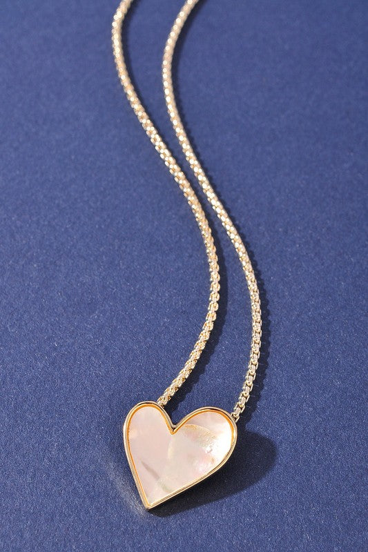 ABSTRACT HEART PENDANT NECKLACE
