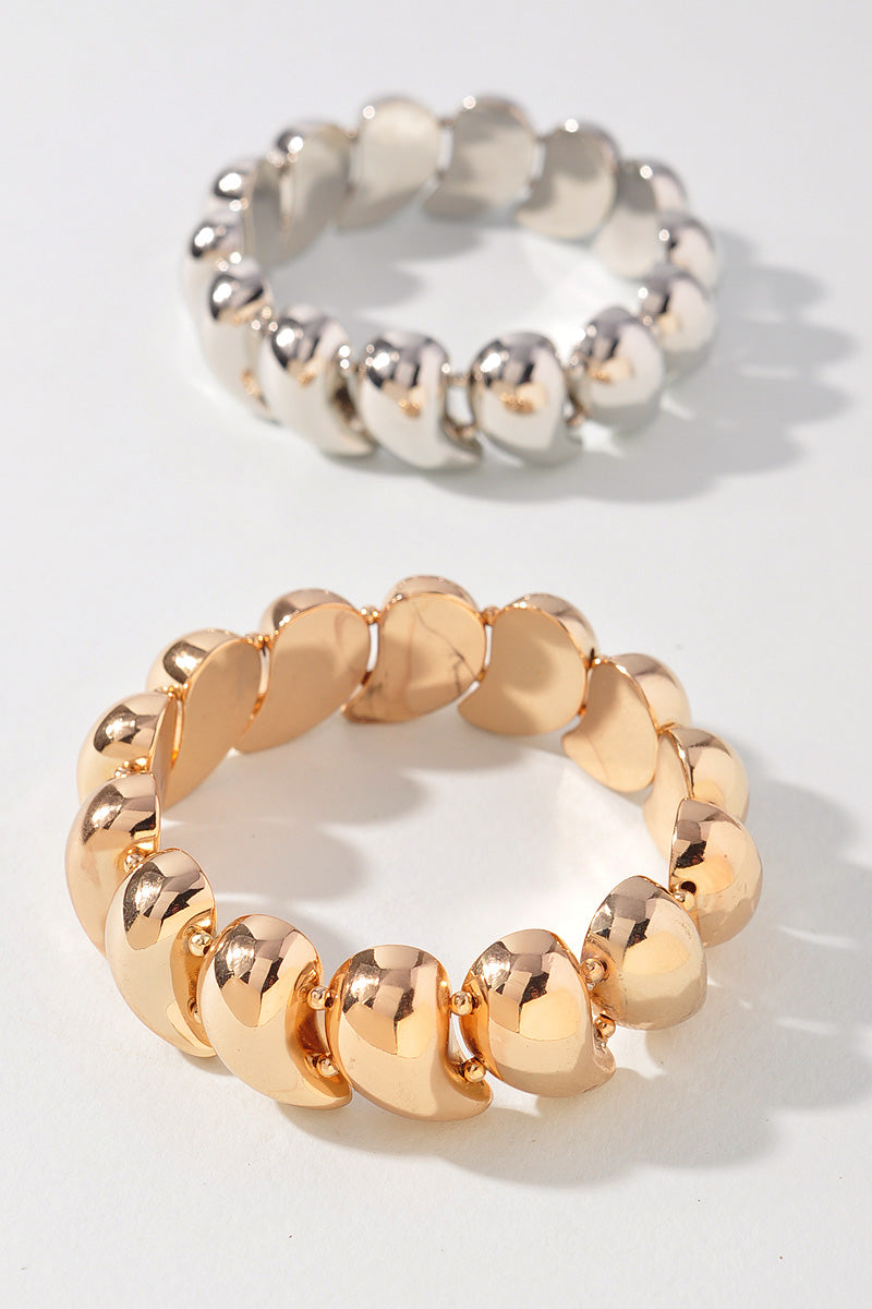 TEARDROP DOME METAL BRACELET