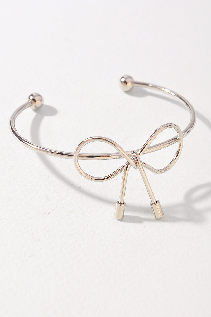 METAL RIBBON CUFF BRACELET