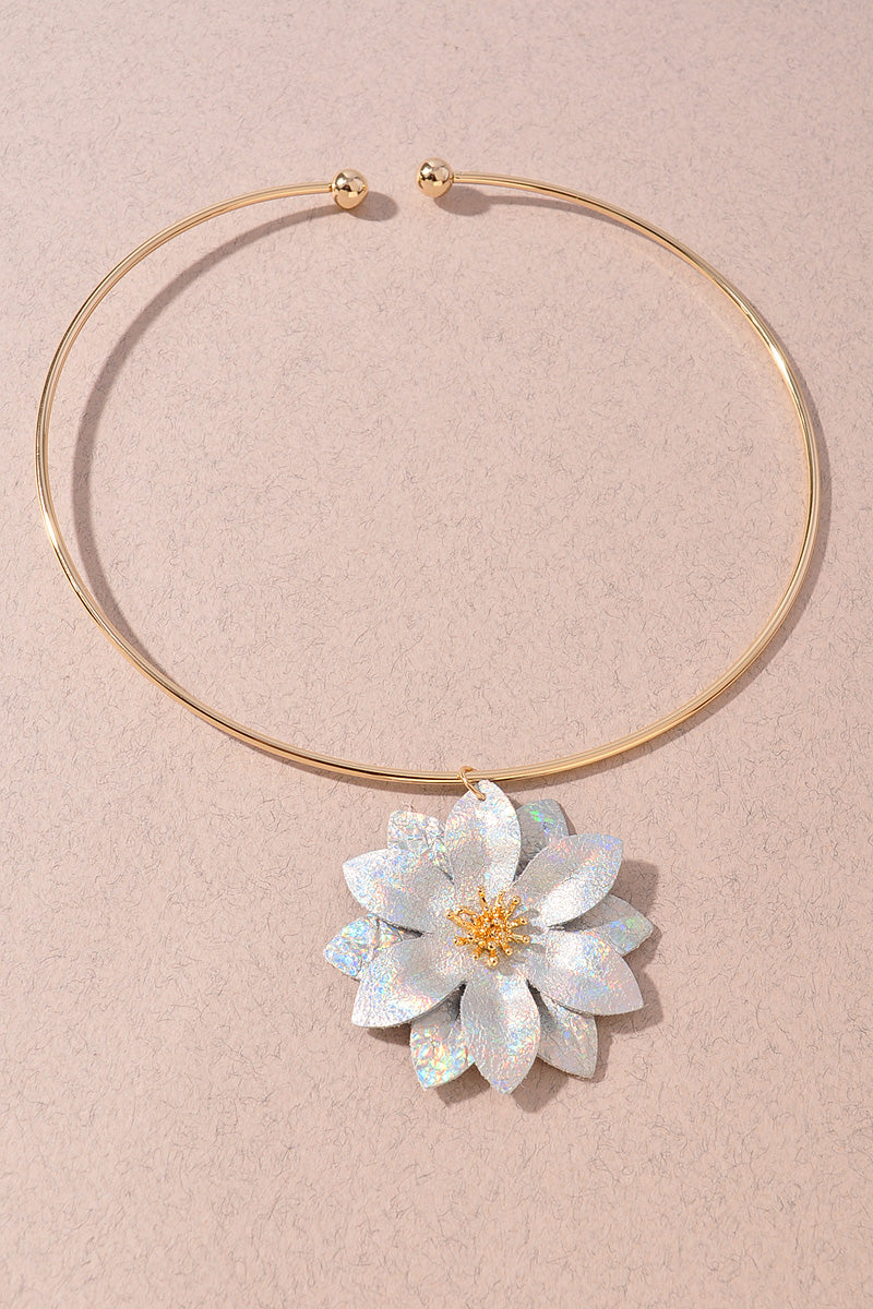 FLOWER CHOKER NECKLACE