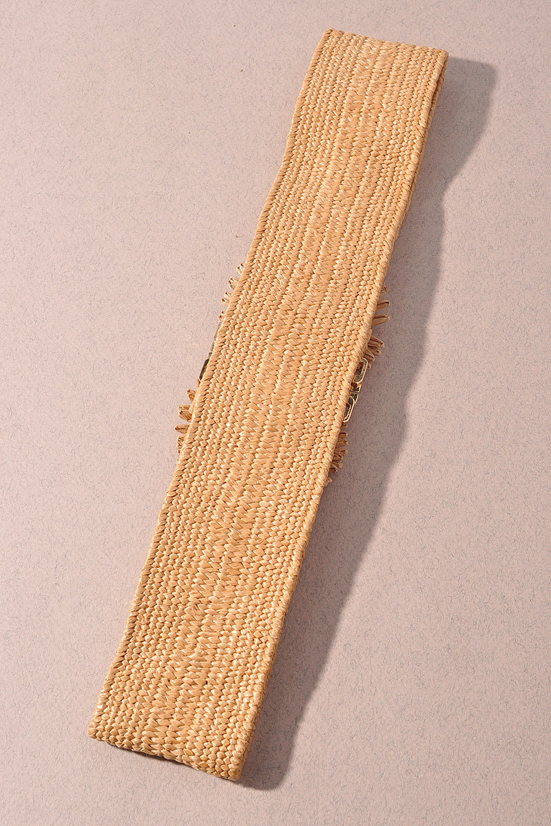 DOUBLE FRONT FLOWER ELASTIC BELT