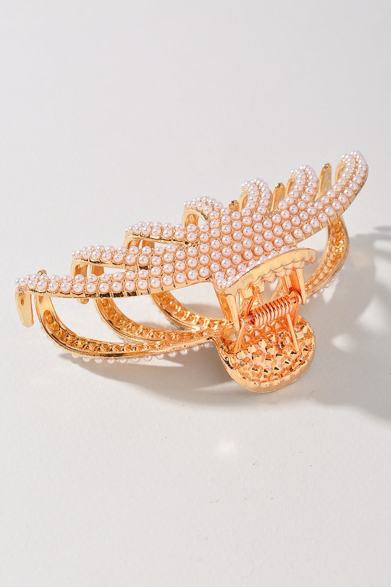 METAL PEARL OCTOPUS CLAW CLIP