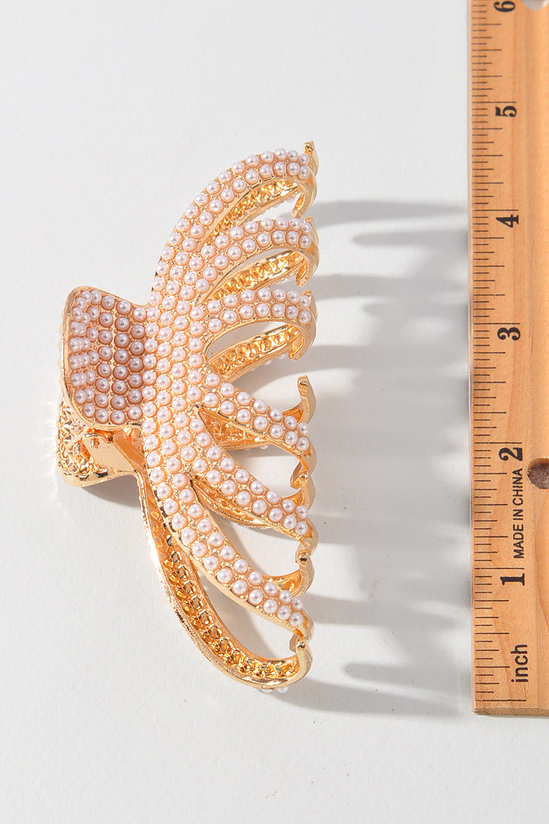 METAL PEARL OCTOPUS CLAW CLIP