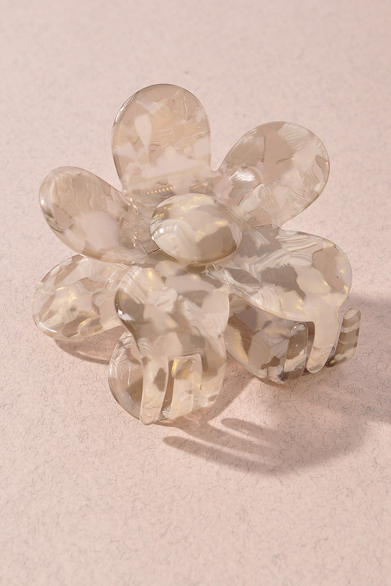 FLOWER HAIR JAW CLIPS