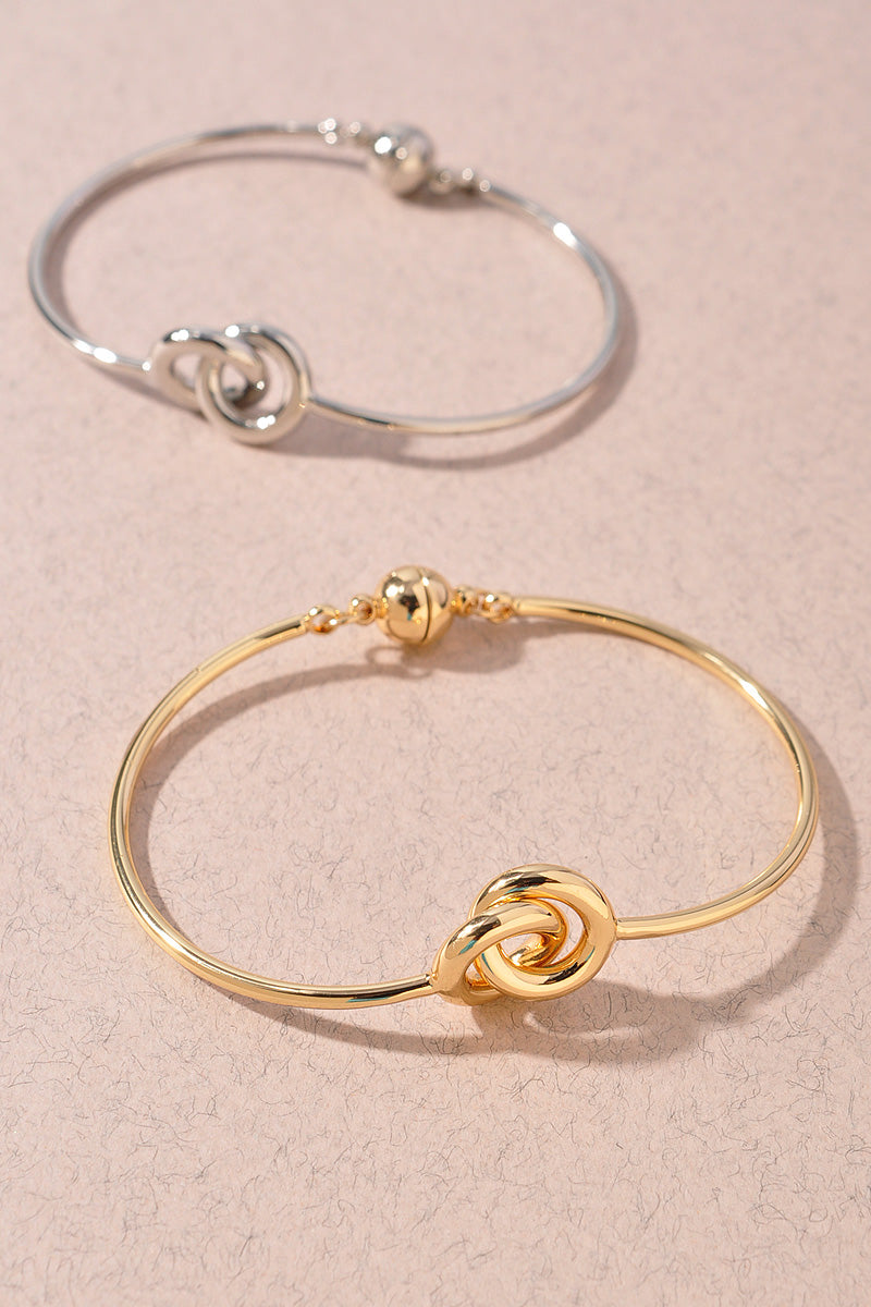 DOUBLE CIRCLE GOLD DIPPED BRACELET