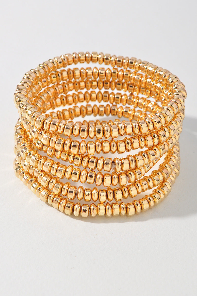METAL BEAD BRACELET SET