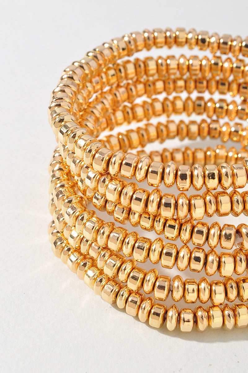 METAL BEAD BRACELET SET