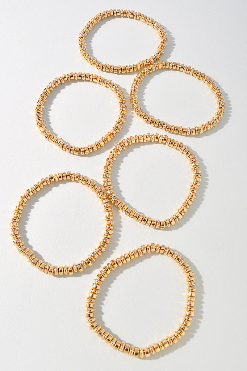 METAL BEAD BRACELET SET