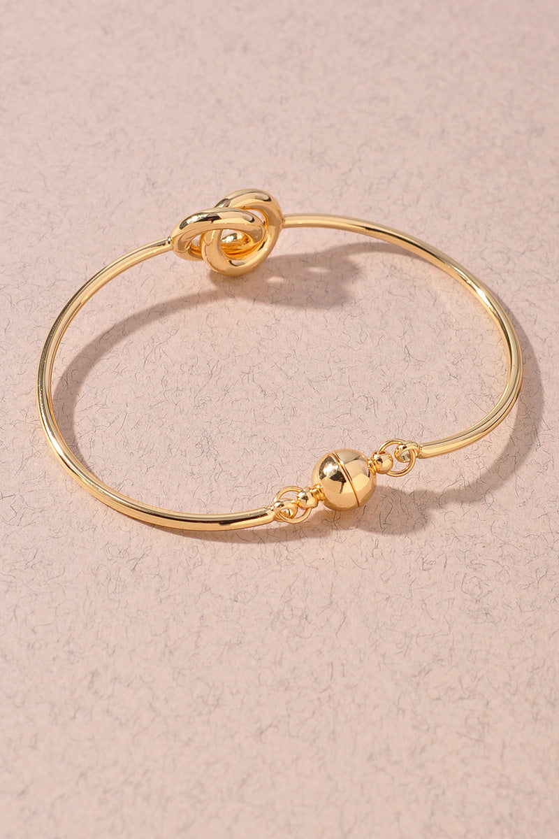 DOUBLE CIRCLE GOLD DIPPED BRACELET