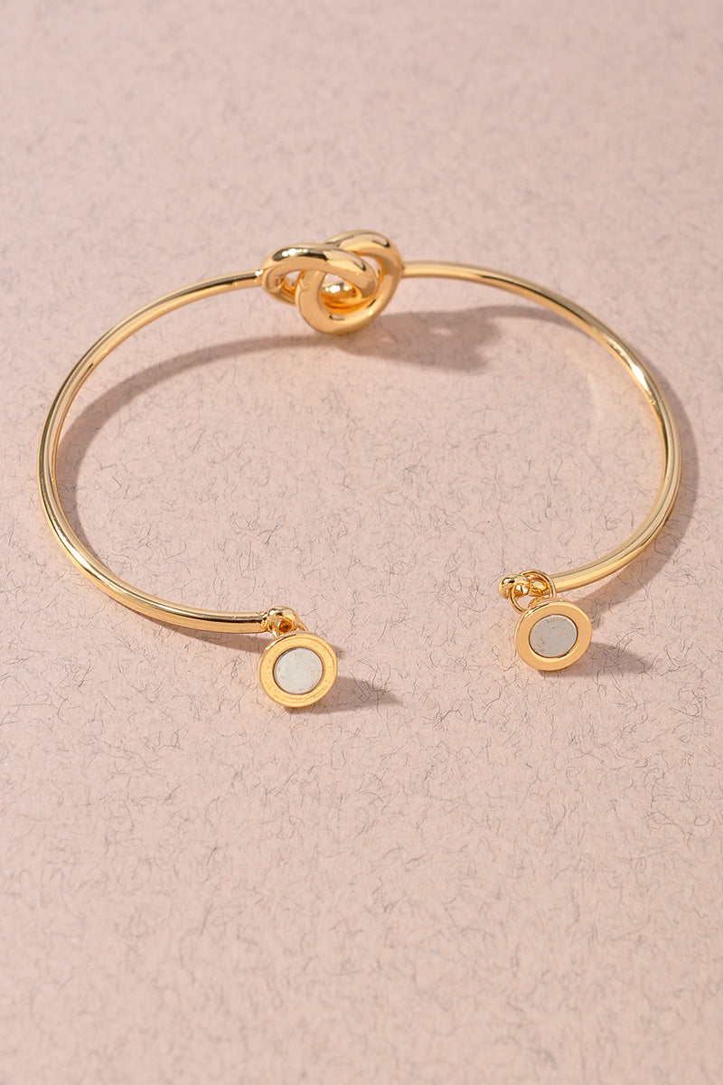 DOUBLE CIRCLE GOLD DIPPED BRACELET