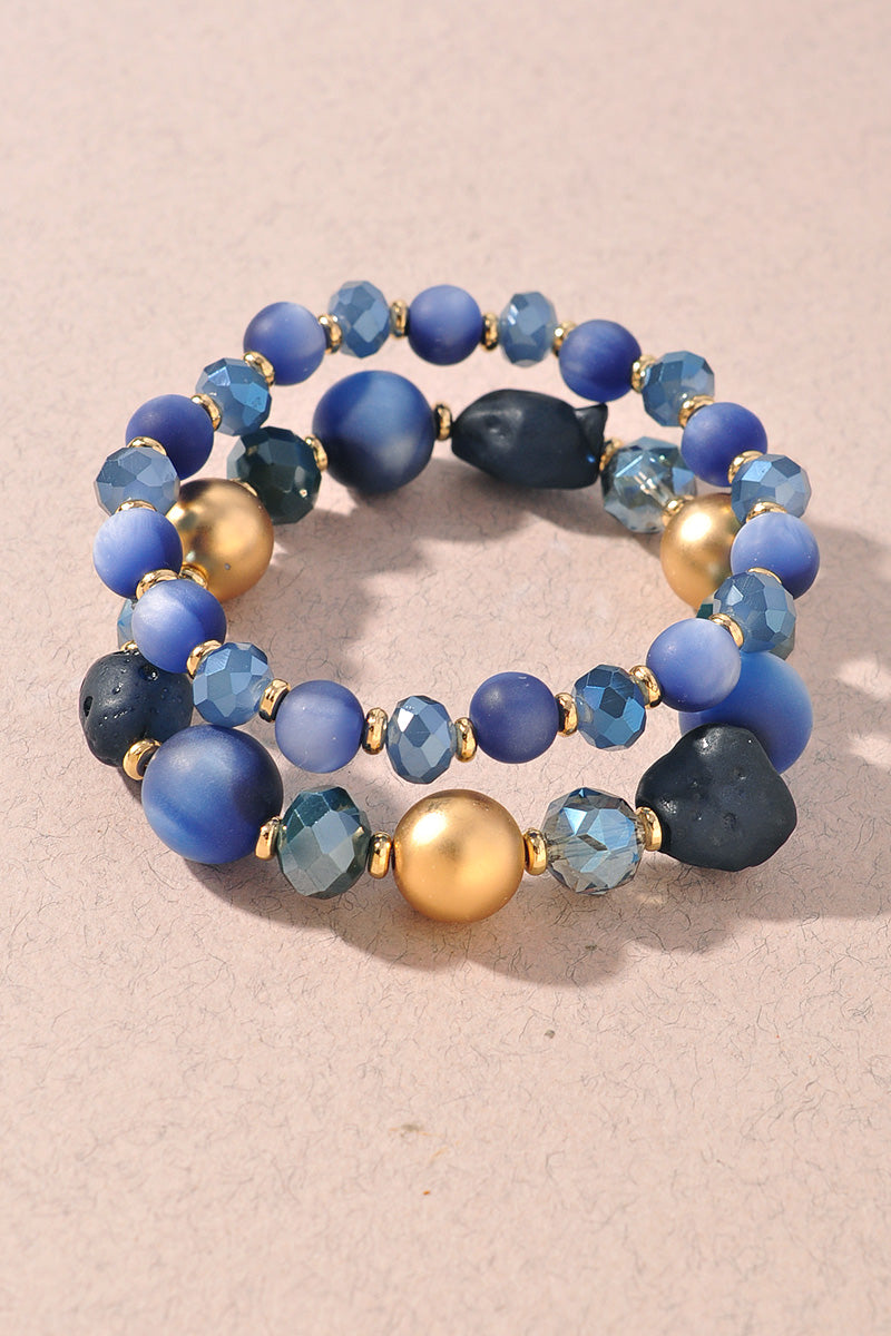 MIXED BEAD BRACELET SET