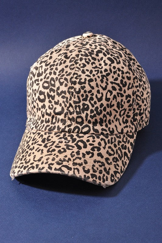 Leopard Print Baseball Cap