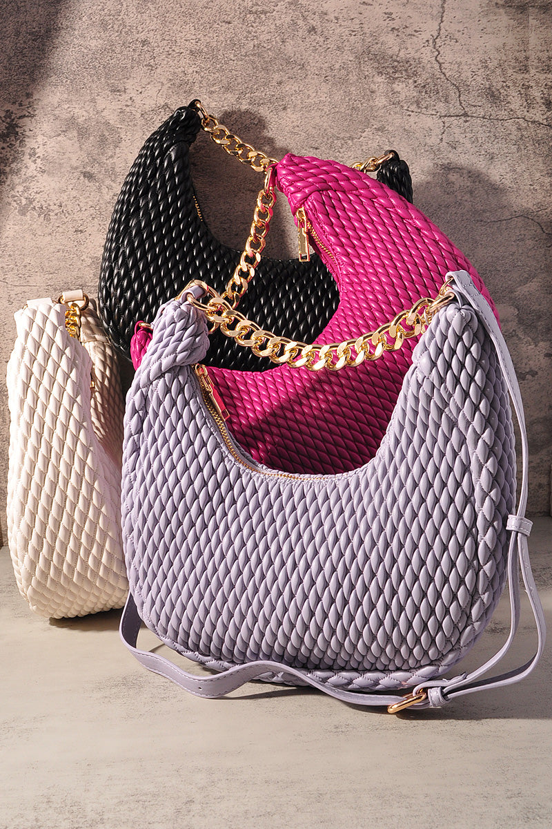 FASHION ZIPPER JADE CROSSBODY BAG