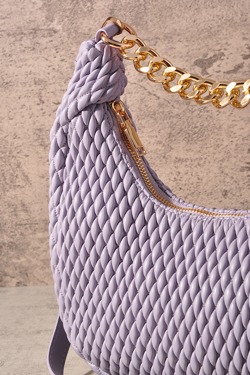 FASHION ZIPPER JADE CROSSBODY BAG