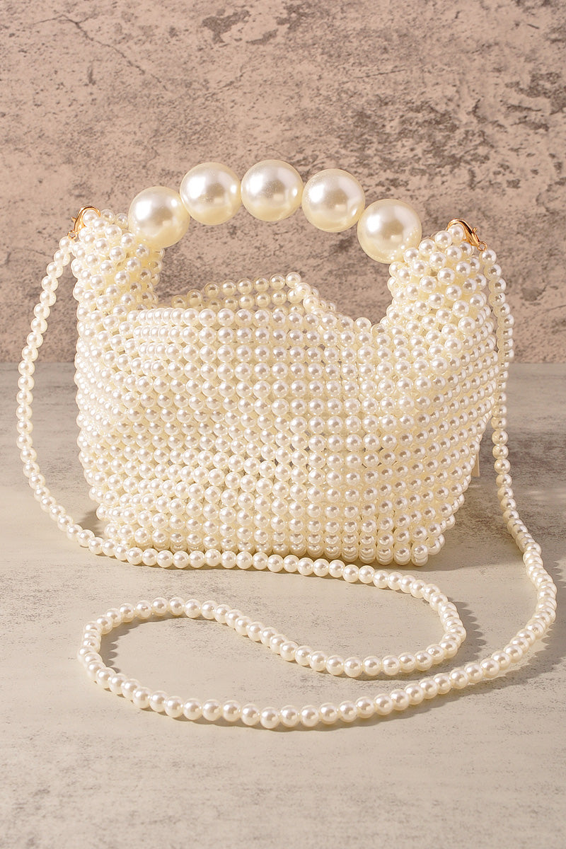 PEARL BEAD ALL OVER CROSSBODY BAG