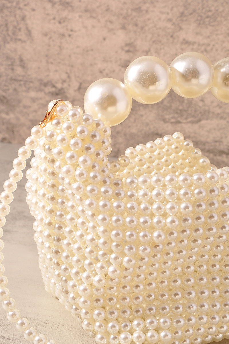 PEARL BEAD ALL OVER CROSSBODY BAG