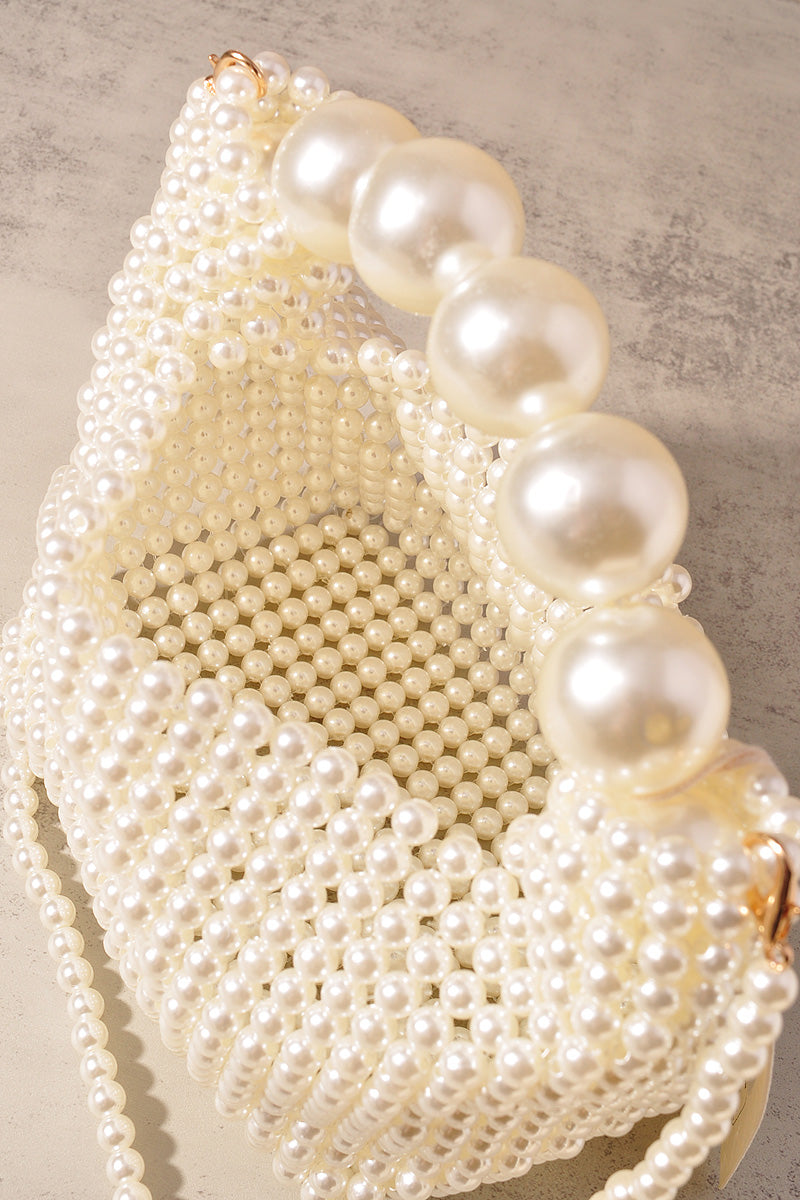 PEARL BEAD ALL OVER CROSSBODY BAG