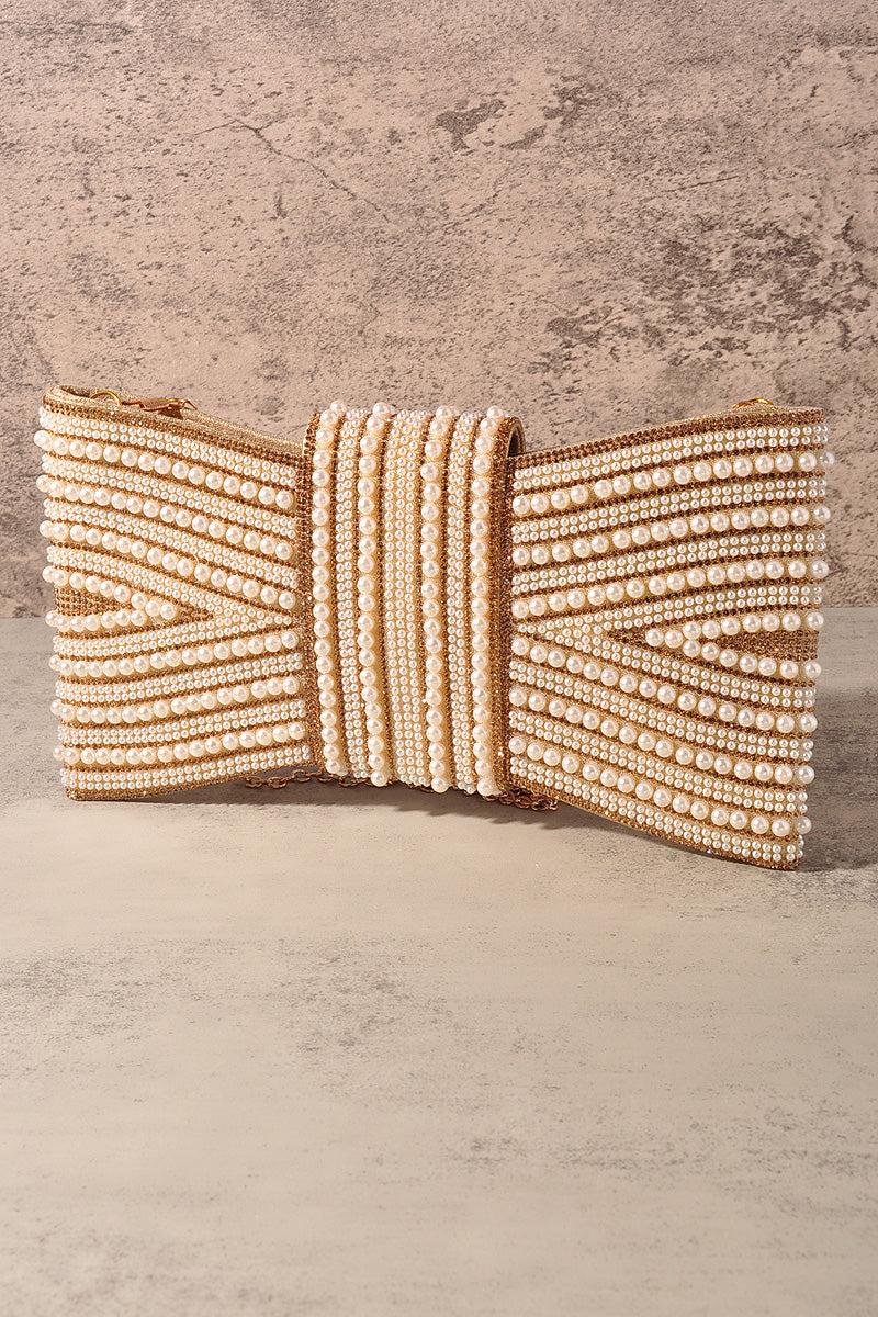Pearl Beaded Clutch Bag