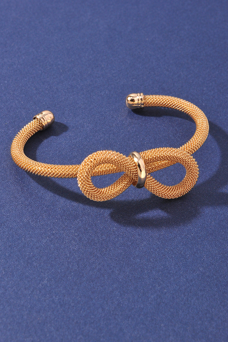 METAL RIBBON CUFF BRACELET