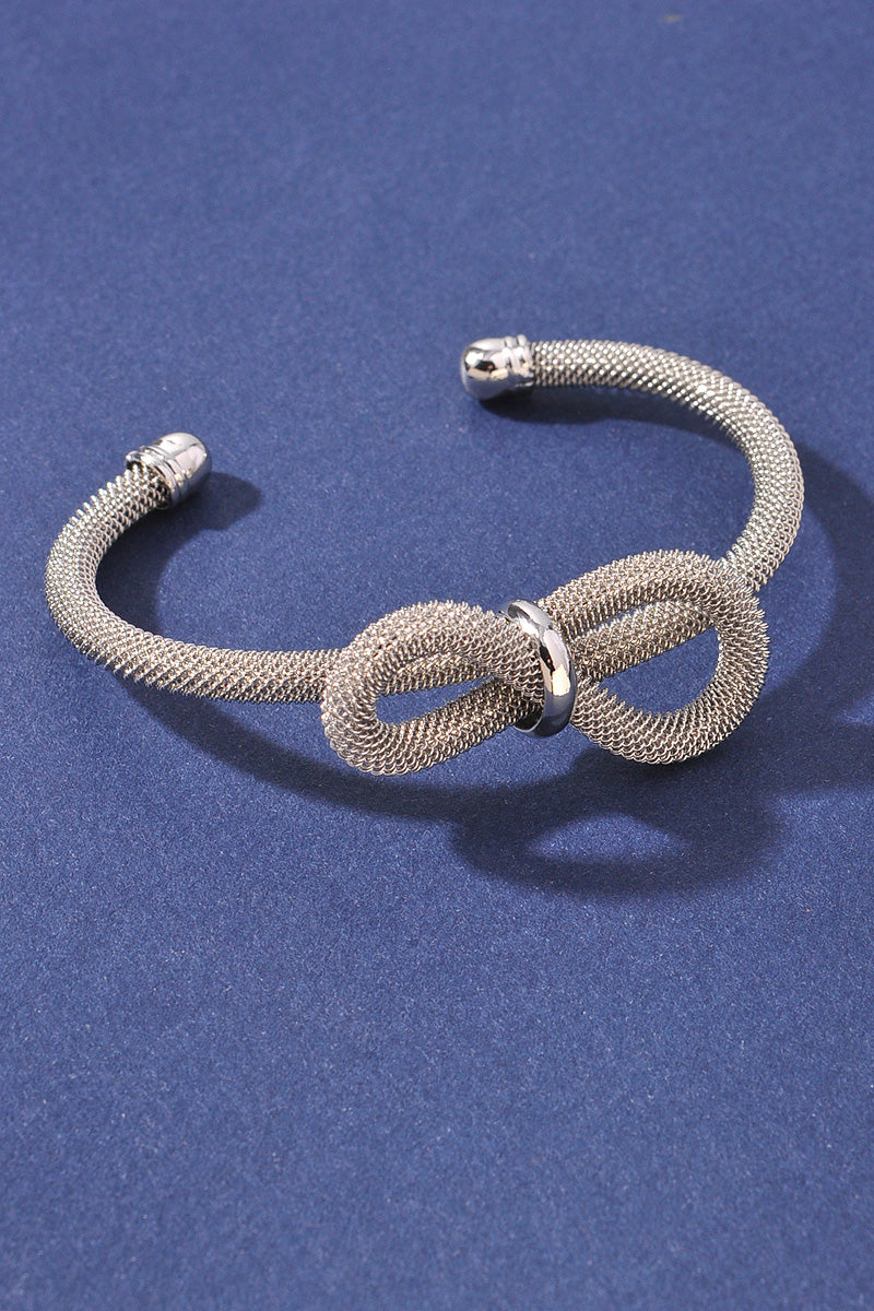 METAL RIBBON CUFF BRACELET