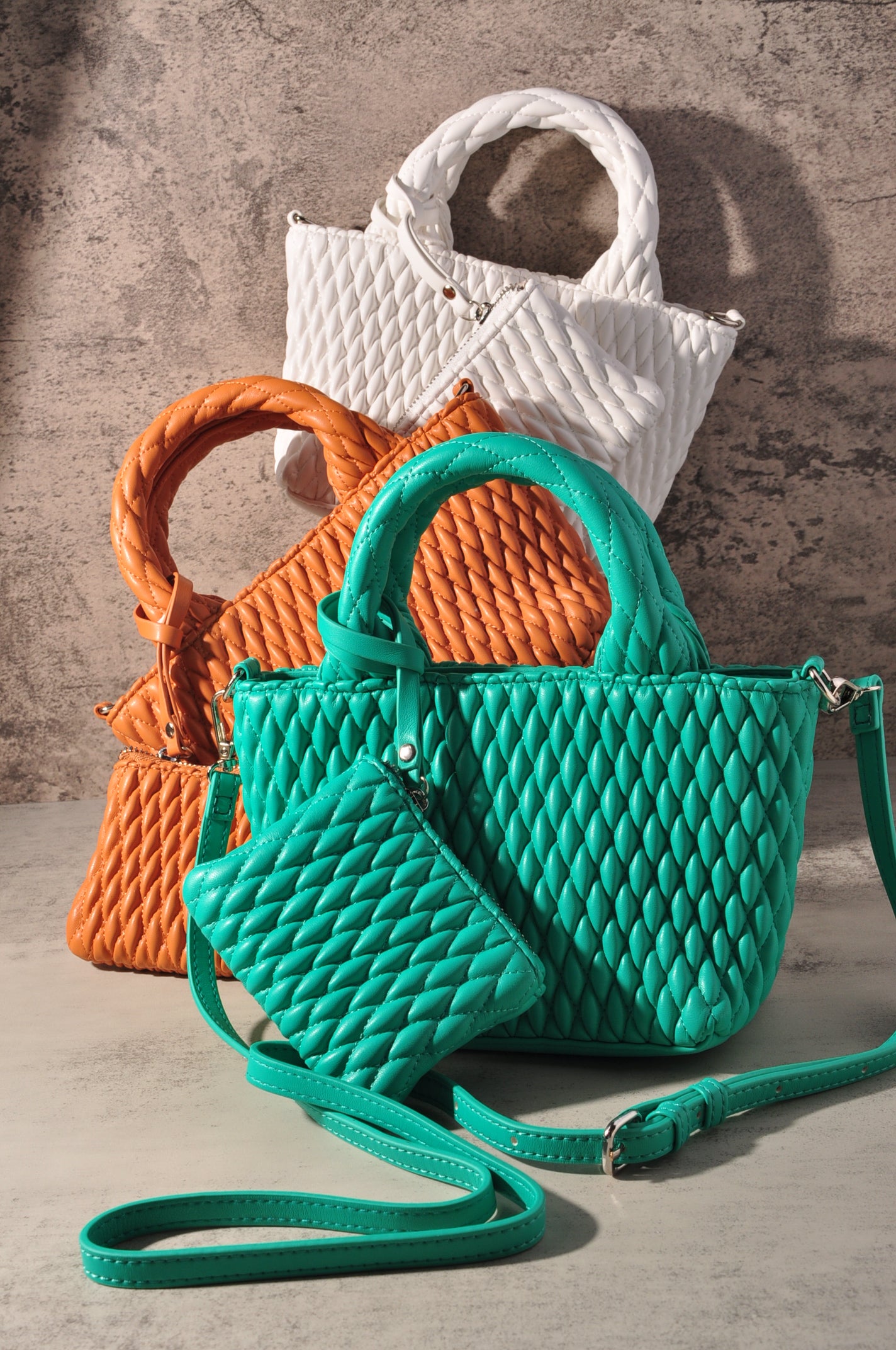 Leather Crossbody & Tote Handbag